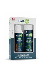hair repair shampoo and panthenol lotion