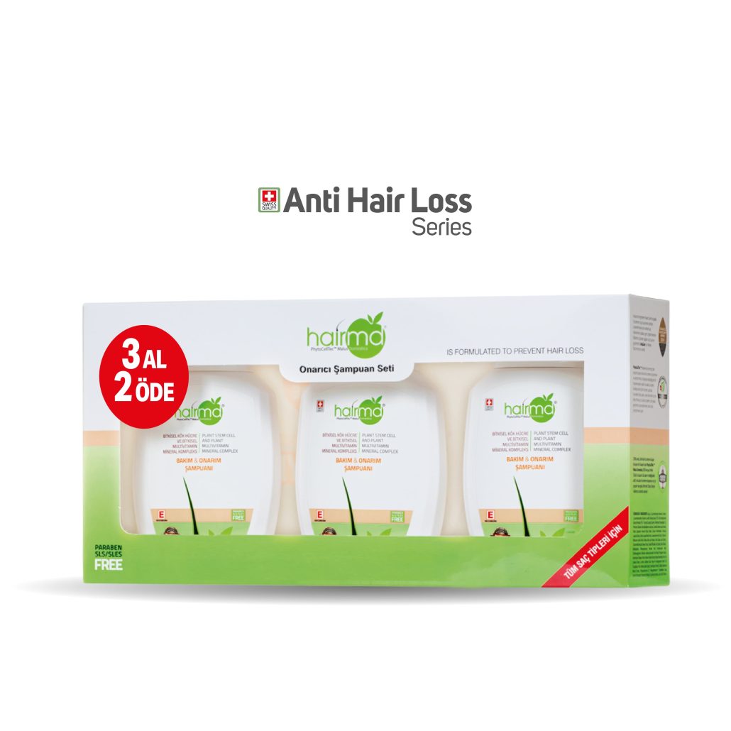 Lot De 3 Shampooings HairMD Transplant 250ml - Réparateur, Anti-chute, Aux Actifs Cliniques